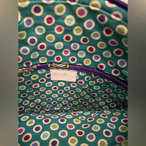 NEW Vera Bradley Retired Hipster Crossbody - Purple Print Heather Purse Bag - Picture 3 of 16